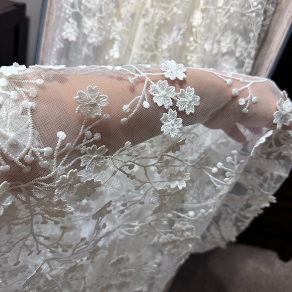 Altar'd State Evangeline floral maxi dress ivory size XS - Picture 15 of 16